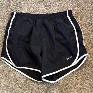 Nike Kid’s Black and White Running Shorts